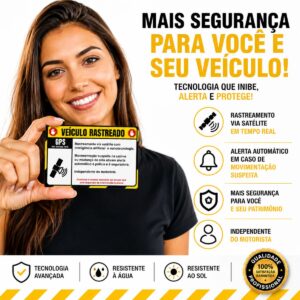 Por Que Usar um Adesivo Veículo Rastreado no Seu Carro?